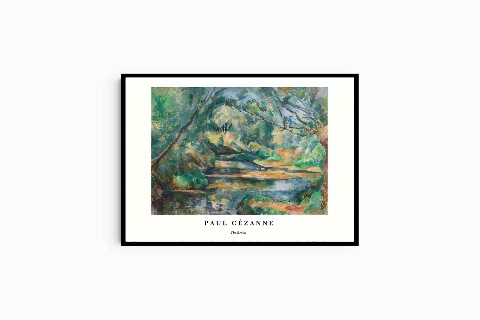 "Paul Cezanne - The Brook Poster - Hakyarts"