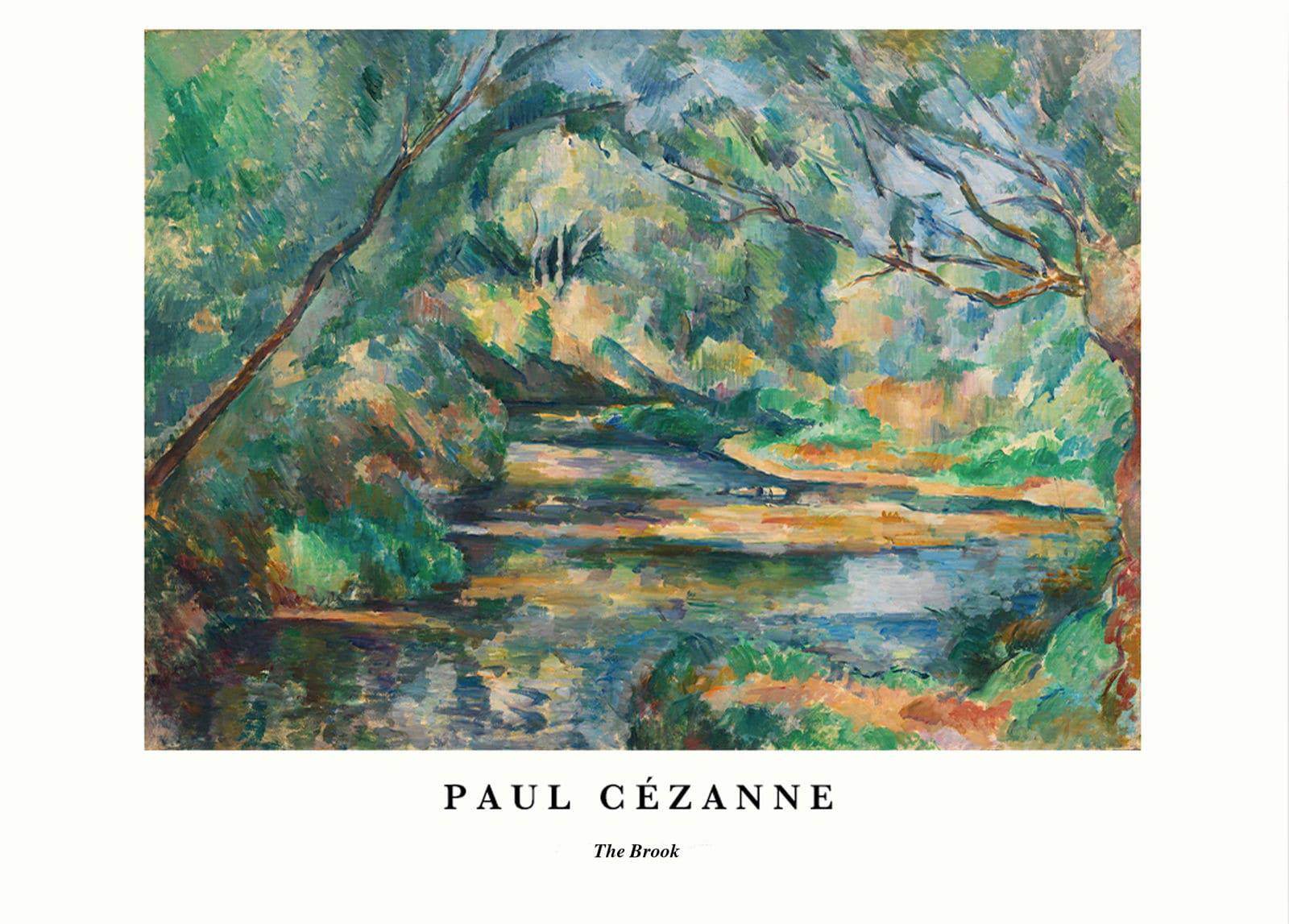 "Paul Cezanne - The Brook Poster - Hakyarts"