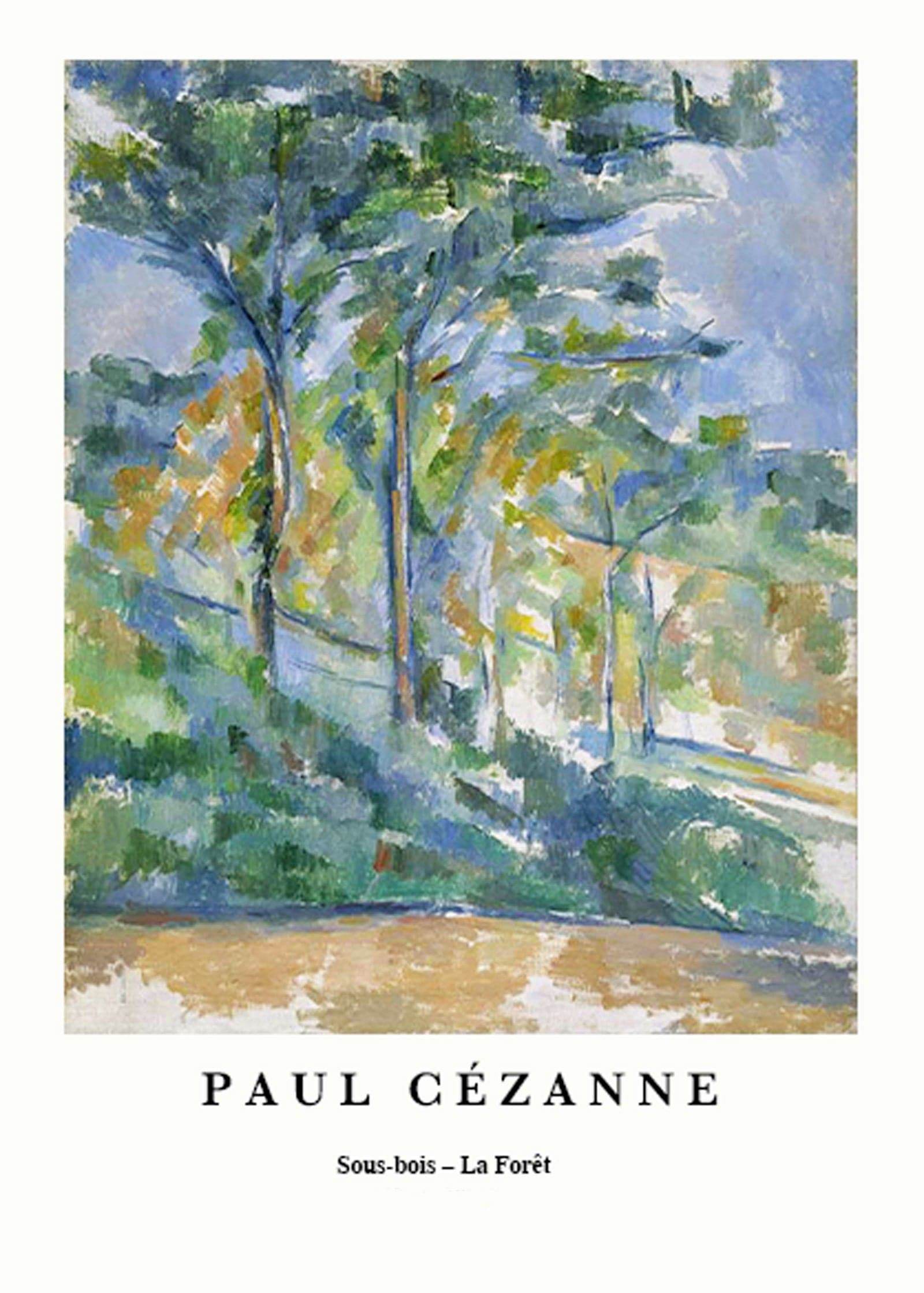 "Paul Cezanne - Sous-bois 'La For√™t' Poster - Hakyarts"