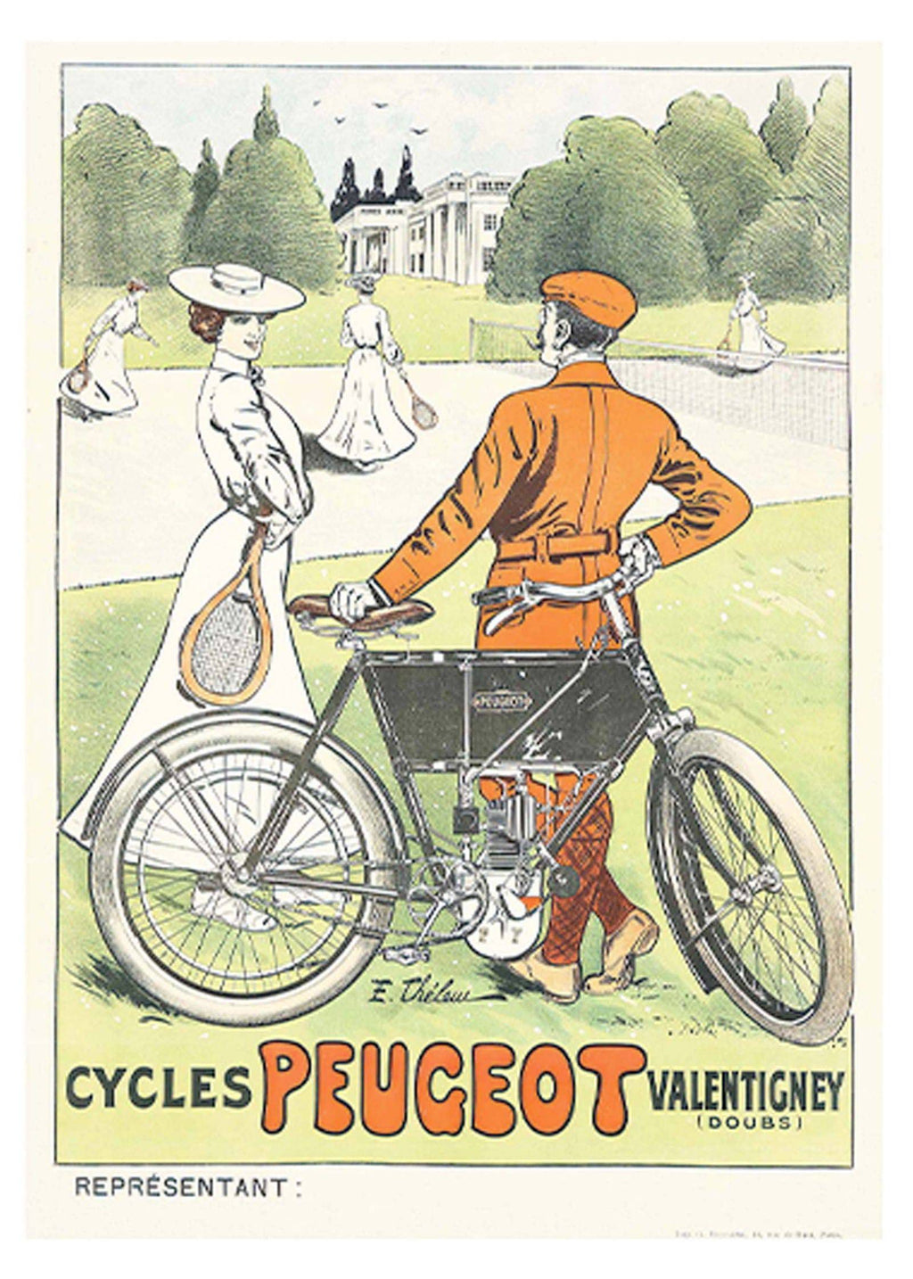 "Vintage Cycles Peugeot Poster"