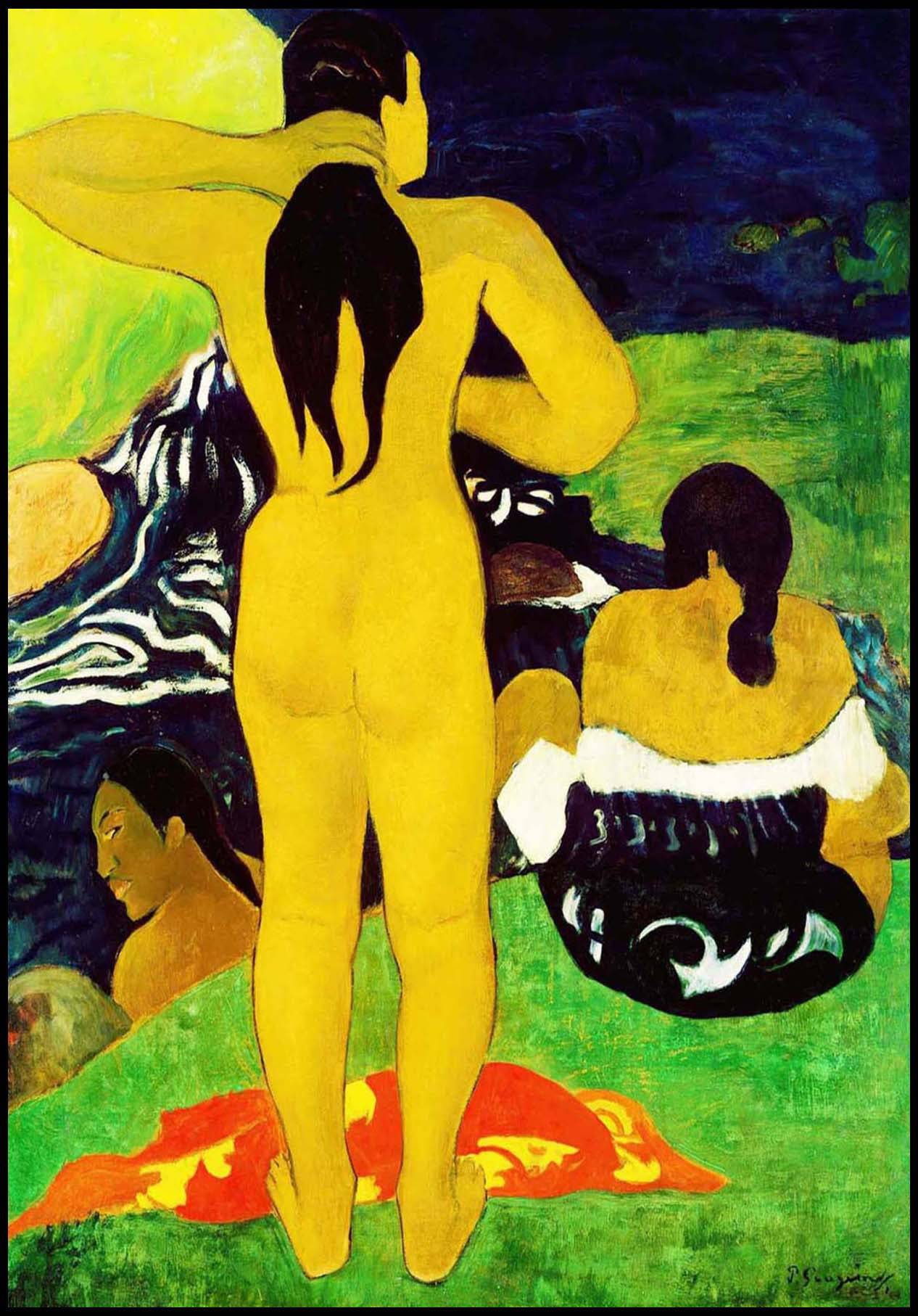 "Paul Gauguin - Tahitian Women Bathing"