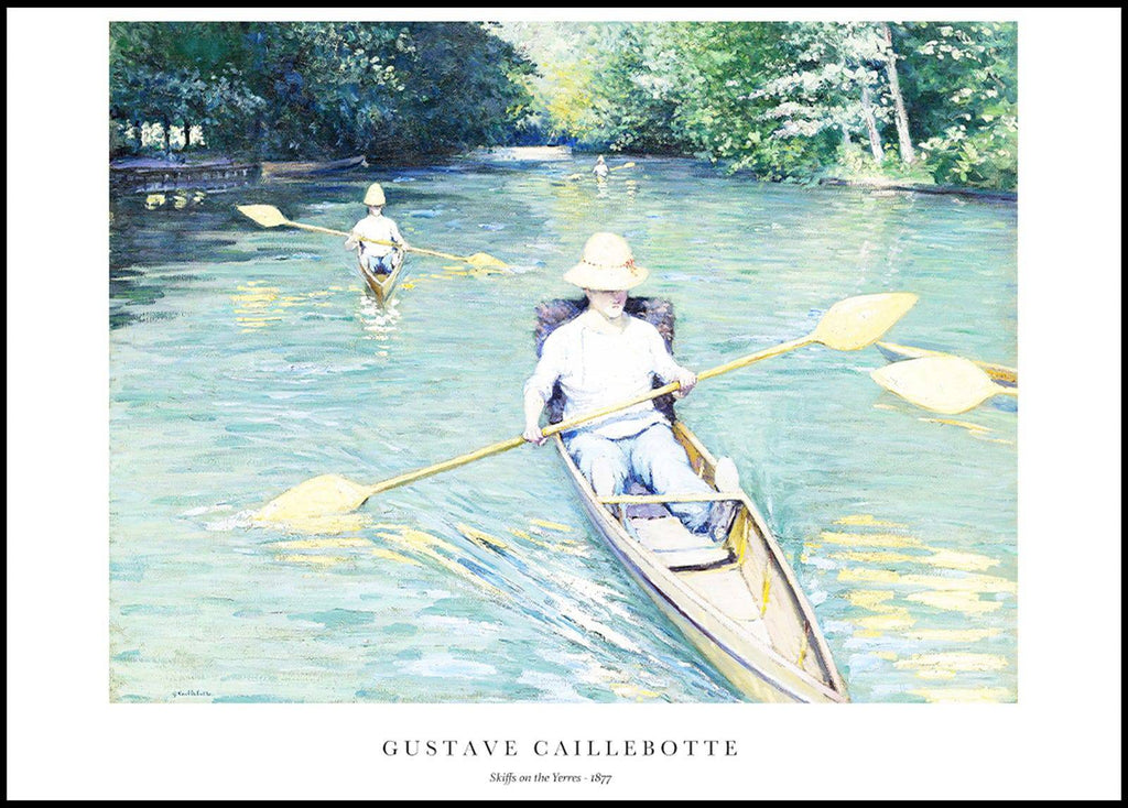 "Gustave Caillebotte - Skiffs on the Yerres Poster"
