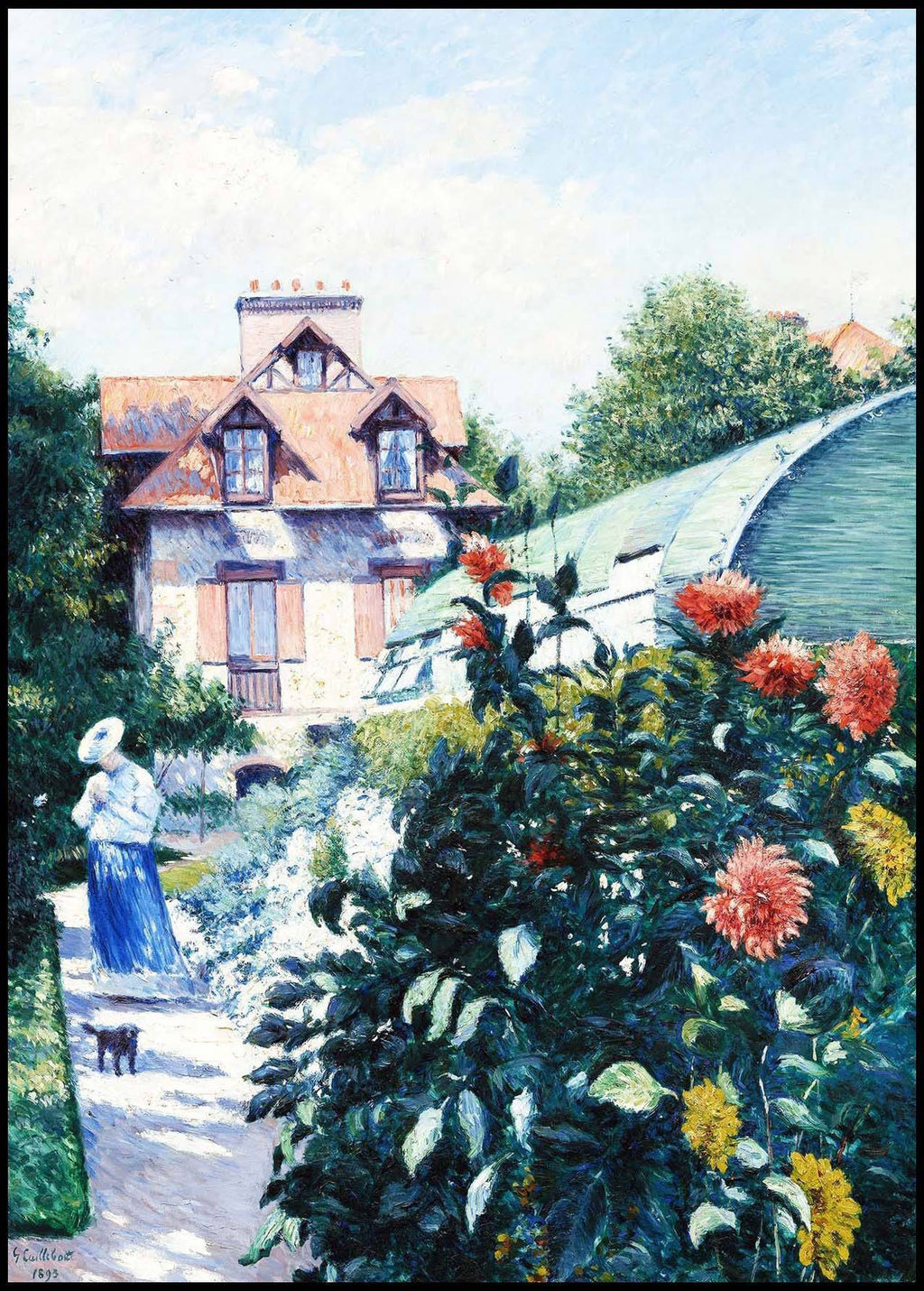 "Gustave Caillebotte - Dahlias 'Garden at Petit Gennevilliers'"