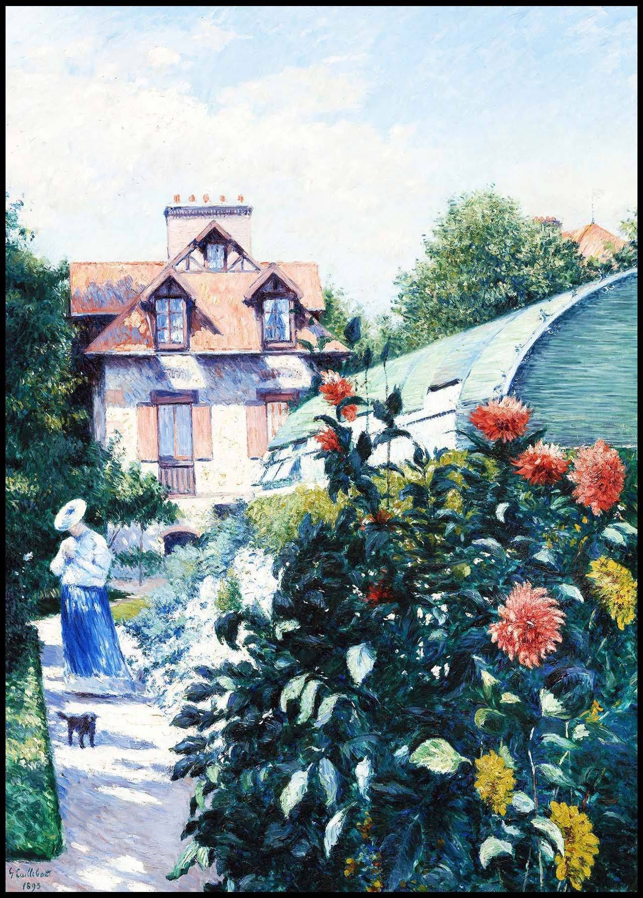 "Gustave Caillebotte - Dahlias 'Garden at Petit Gennevilliers'"