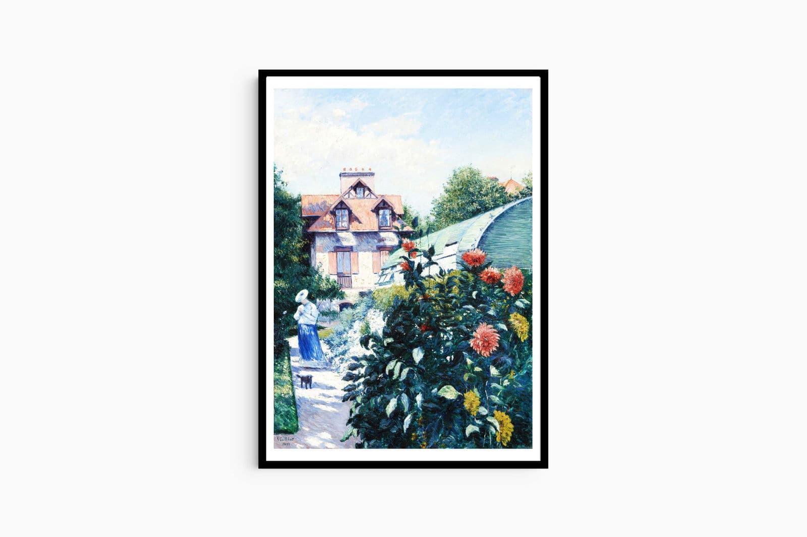 "Gustave Caillebotte - Dahlias 'Garden at Petit Gennevilliers'"