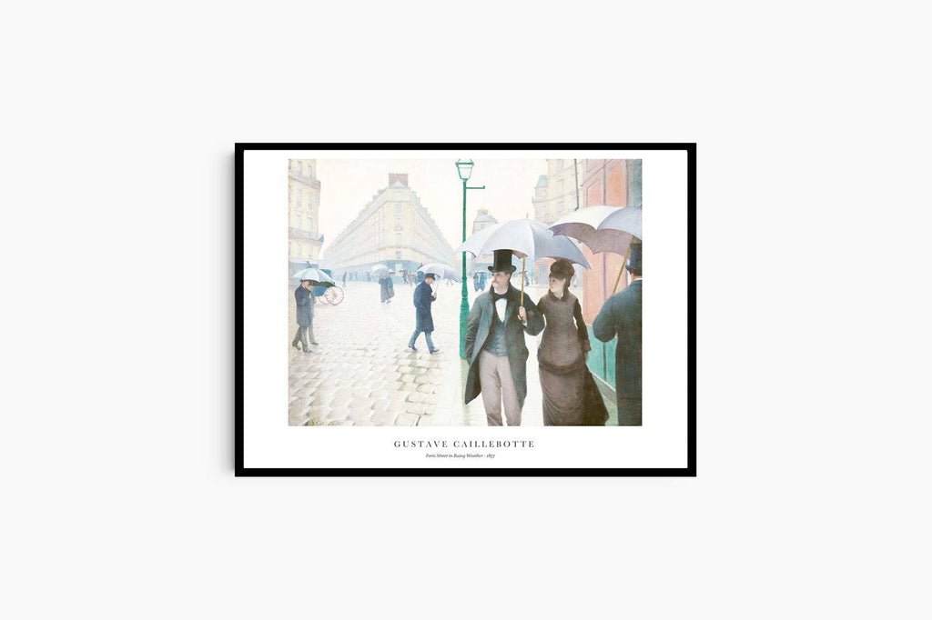"Gustave Caillebotte - Paris Street in Rainy Weather Poster"