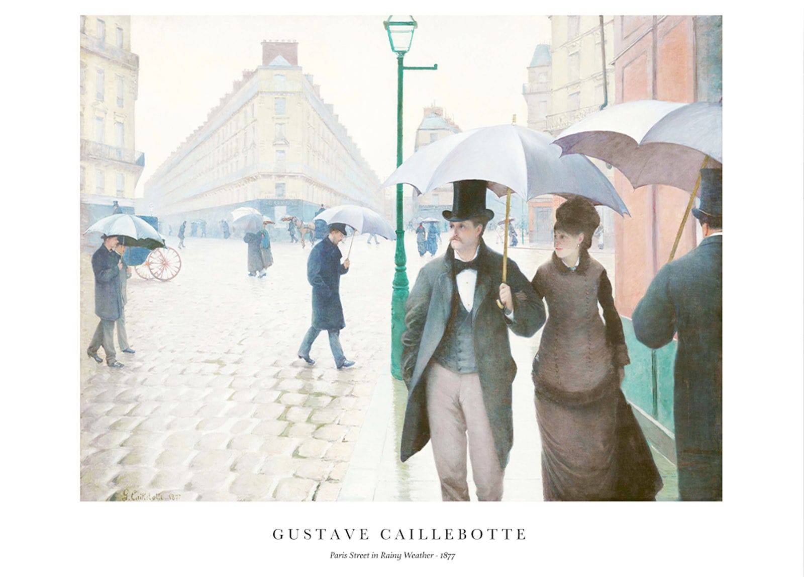 "Gustave Caillebotte - Paris Street in Rainy Weather Poster"