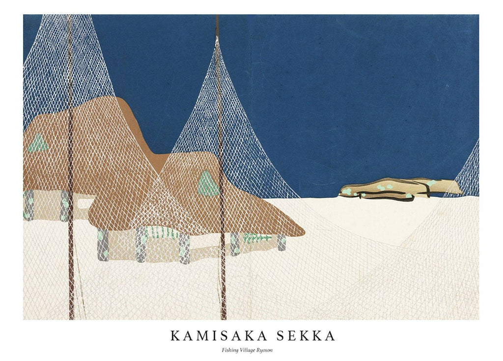 "Kamisaka Sekka - Fishing Village Royson Poster"
