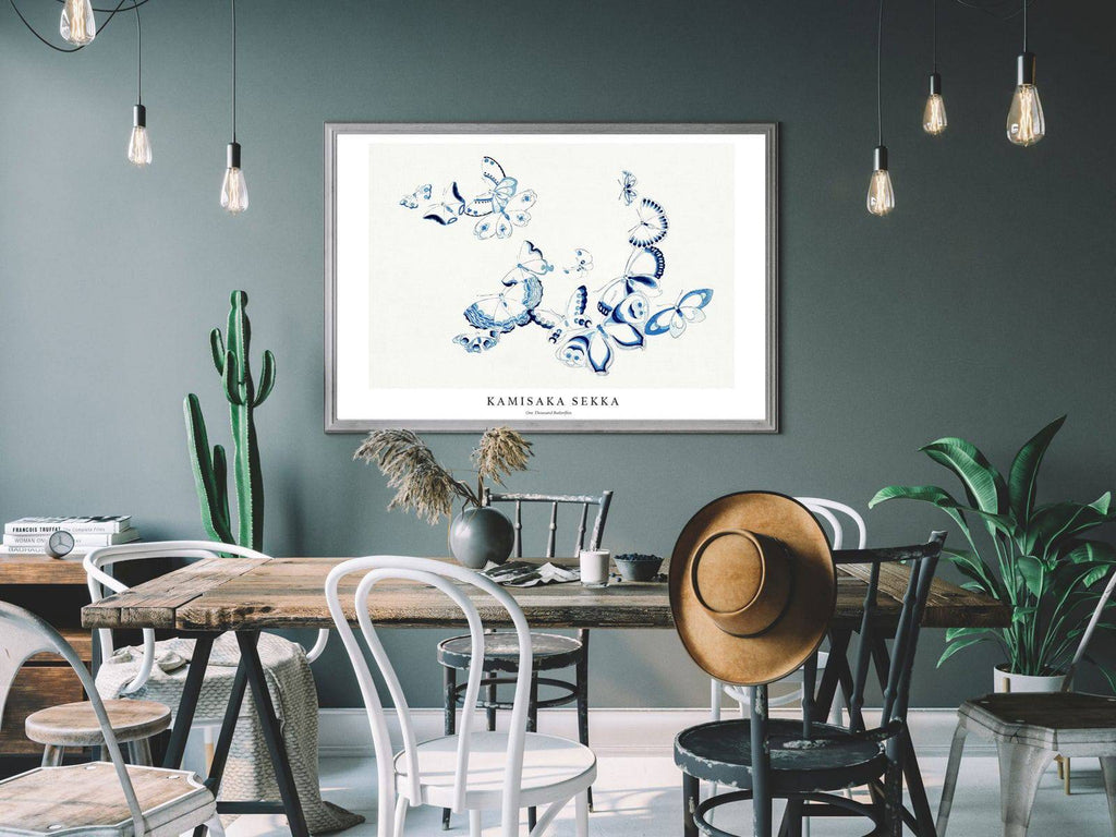 "Kamisaka Sekka - One Thousand Butterflies Poster"