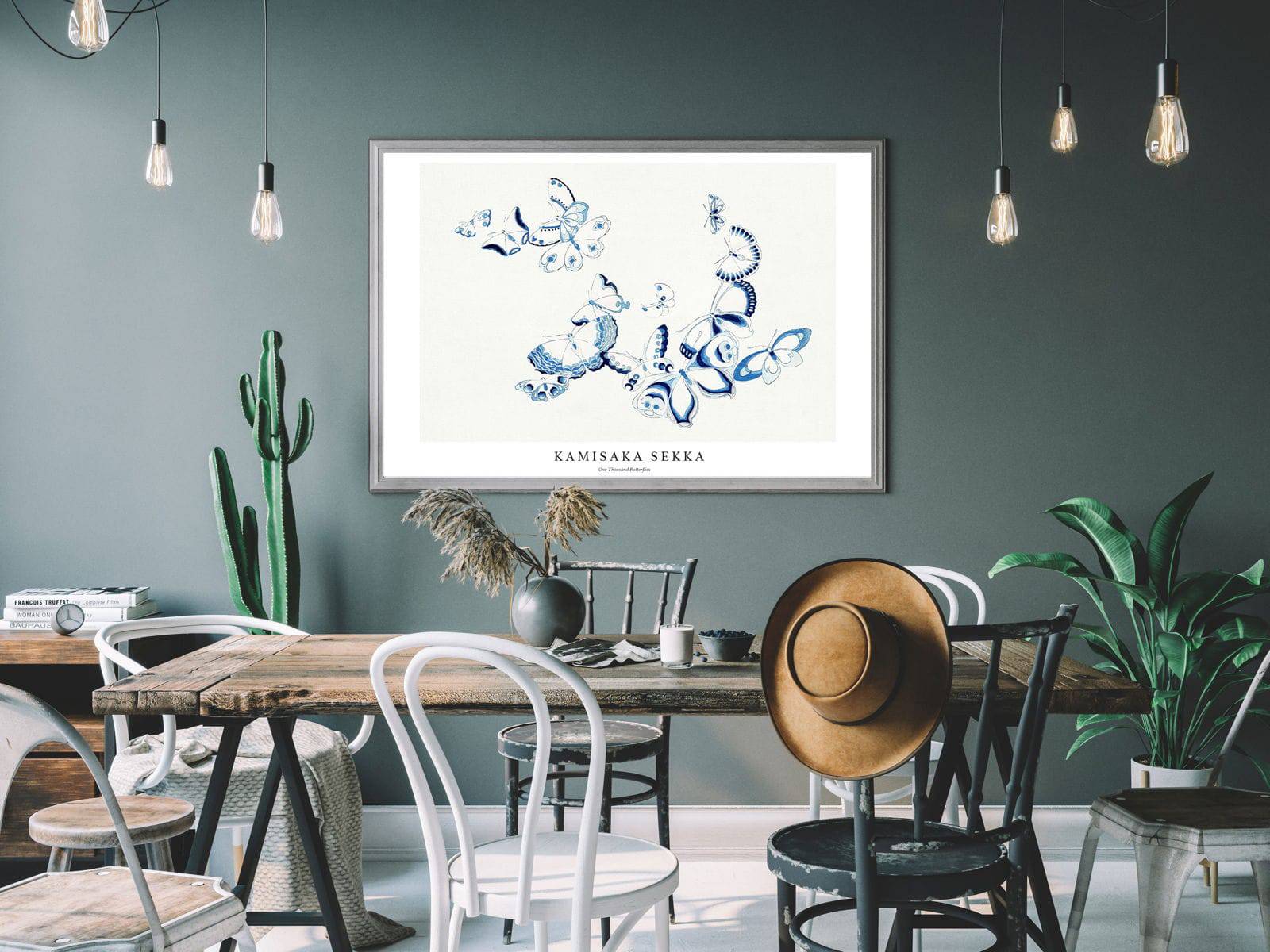 "Kamisaka Sekka - One Thousand Butterflies Poster"