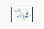 "Kamisaka Sekka - One Thousand Butterflies Poster"