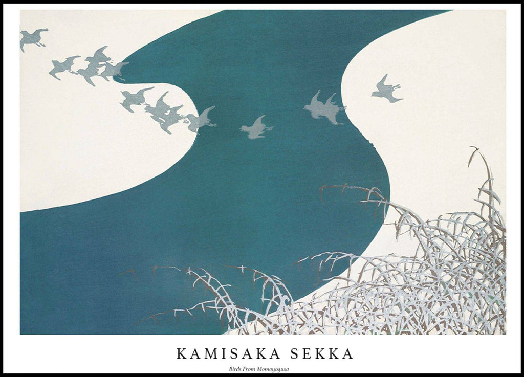 "Kamisaka Sekka - Birds From Momoyogusa Poster"