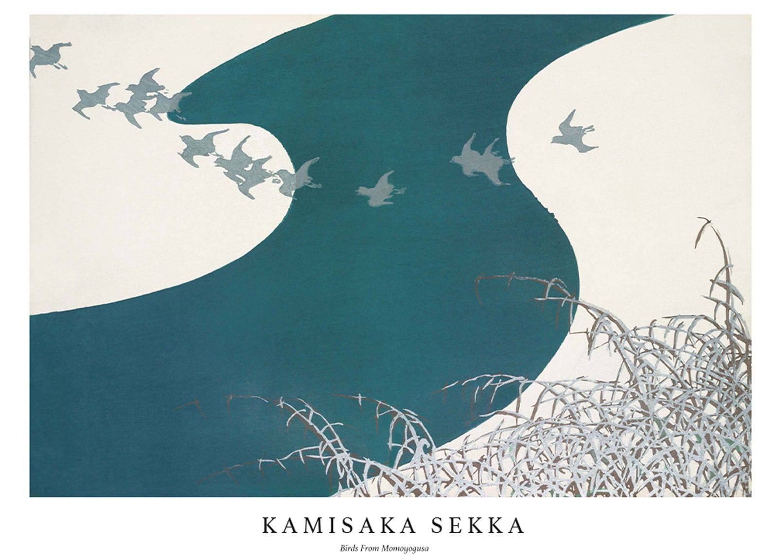 "Kamisaka Sekka - Birds From Momoyogusa Poster"