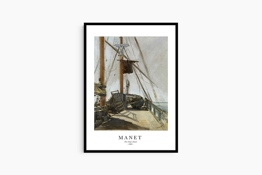 "Édouard Manet - The Ship's Deck Poster"