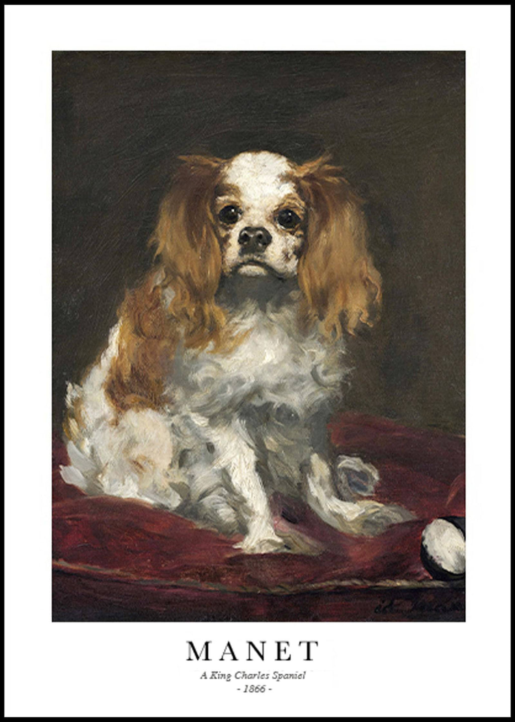 "Édouard Manet - A King Charles Spaniel Poster"