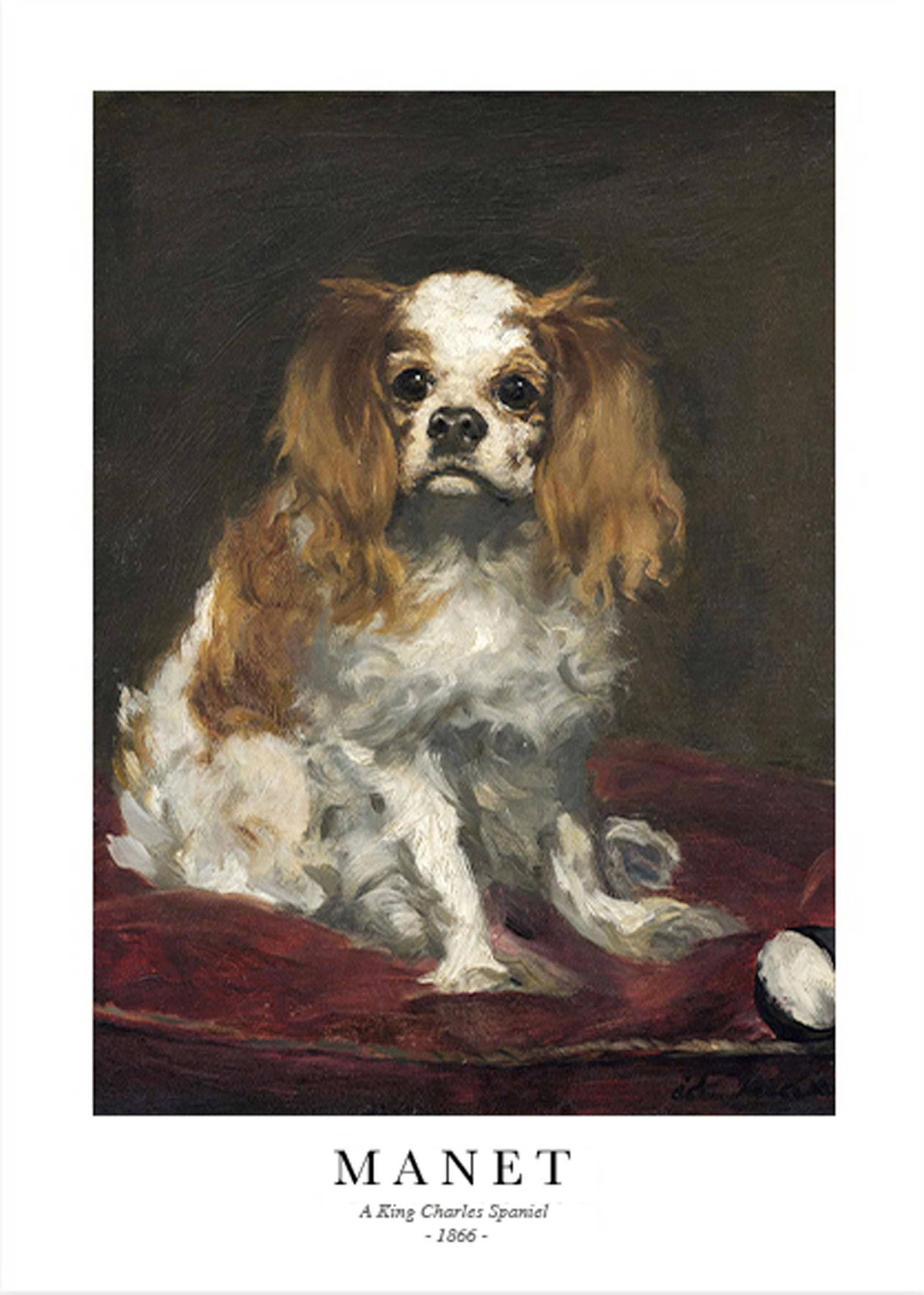 "Édouard Manet - A King Charles Spaniel Poster"
