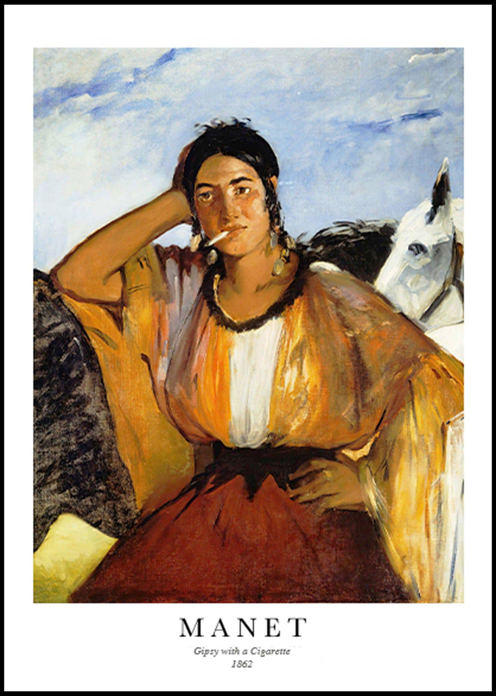 "Édouard Manet - Gypsy with a Cigarette Poster"