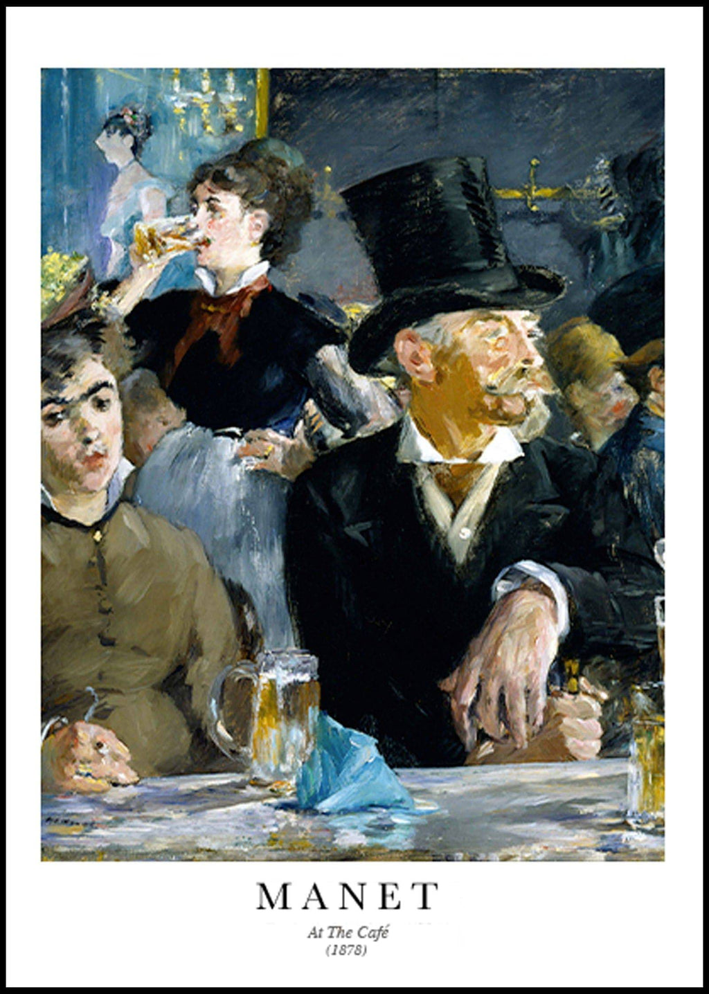 "Édouard Manet - At The Café Poster"