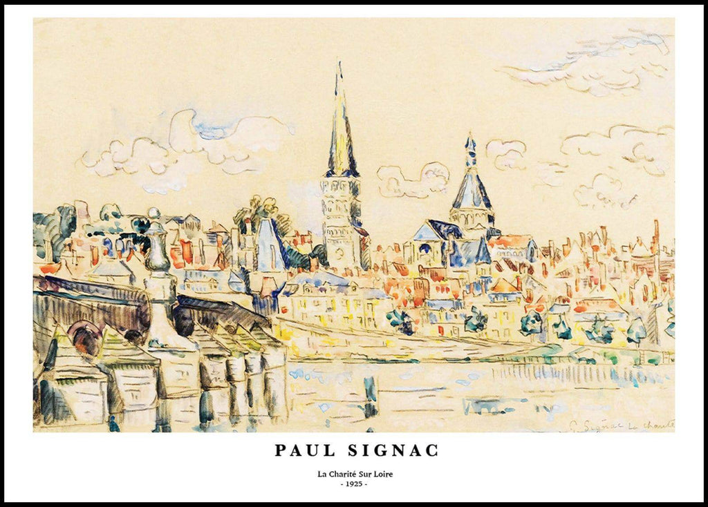 "Paul Signac - La Charité sur Loire Poster - Hakyarts"