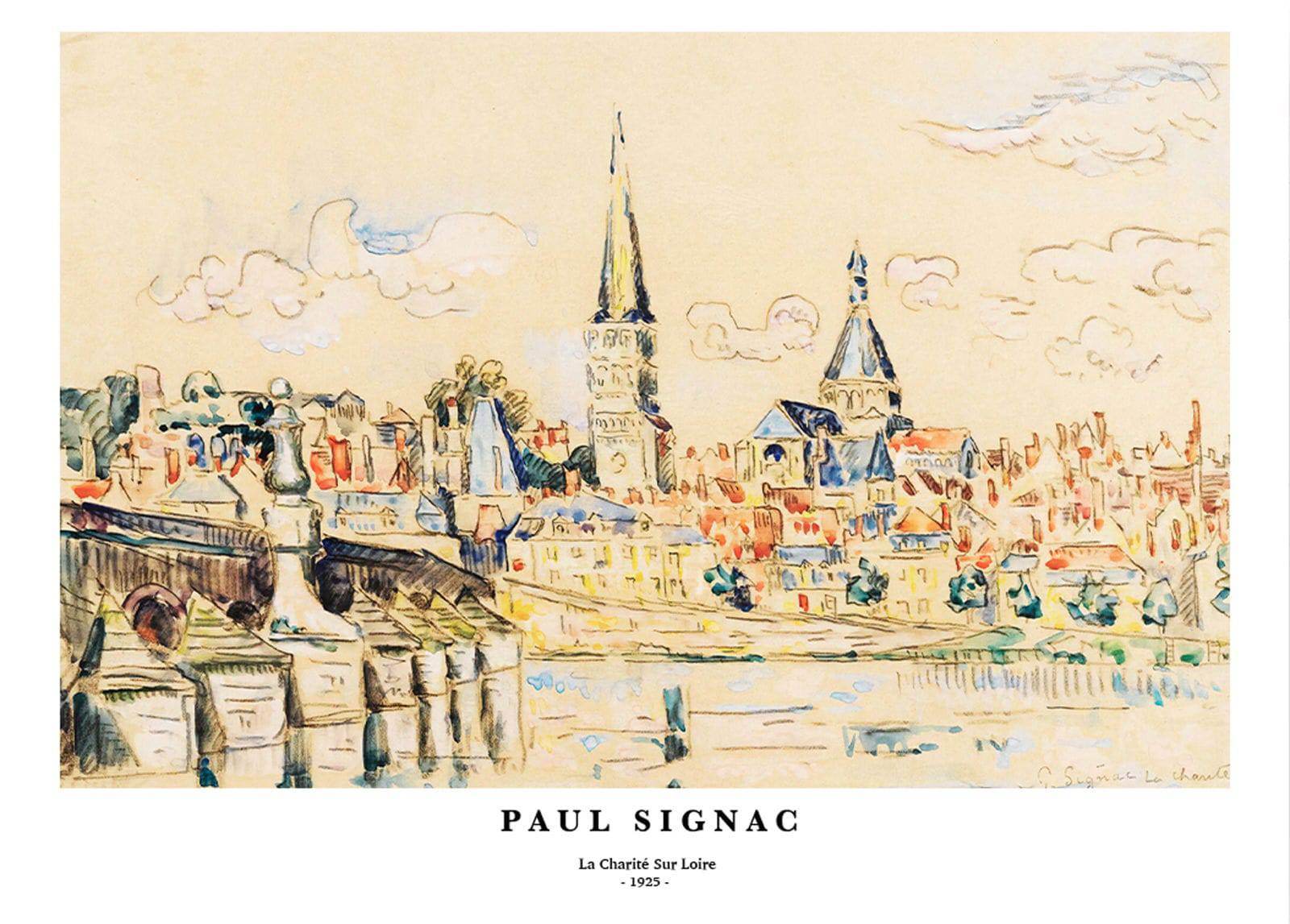 "Paul Signac - La Charité sur Loire Poster - Hakyarts"