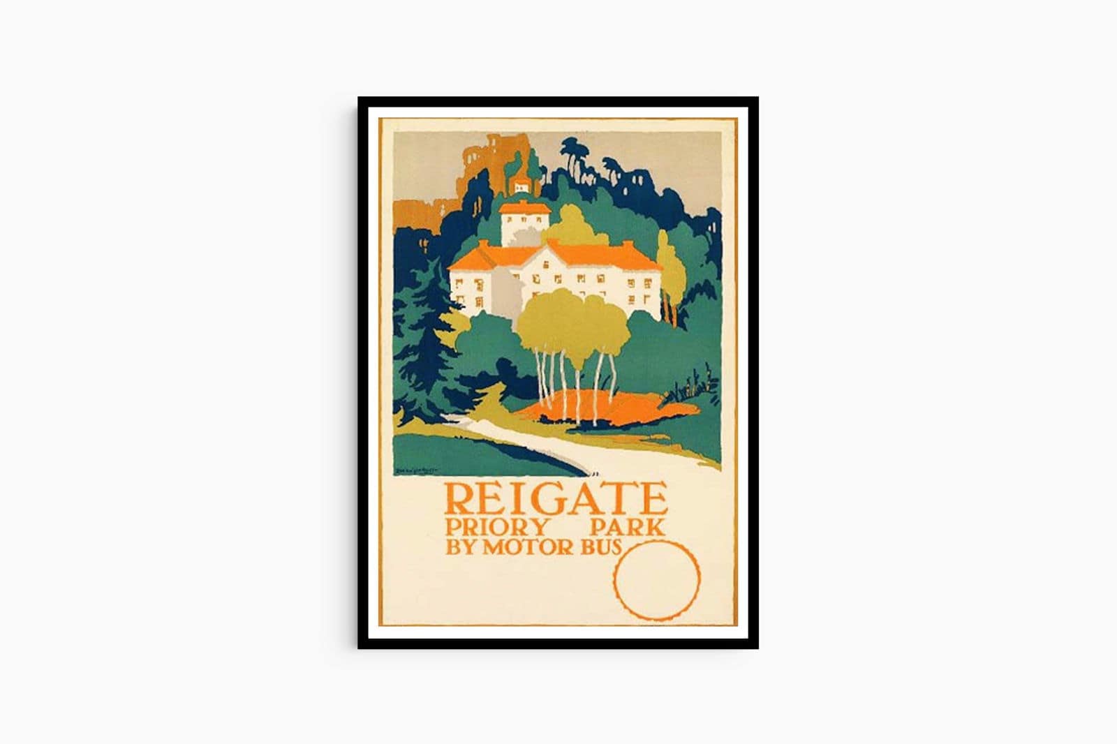 "Edward McKnight Kauffer - Reigate Poster - Hakyarts"