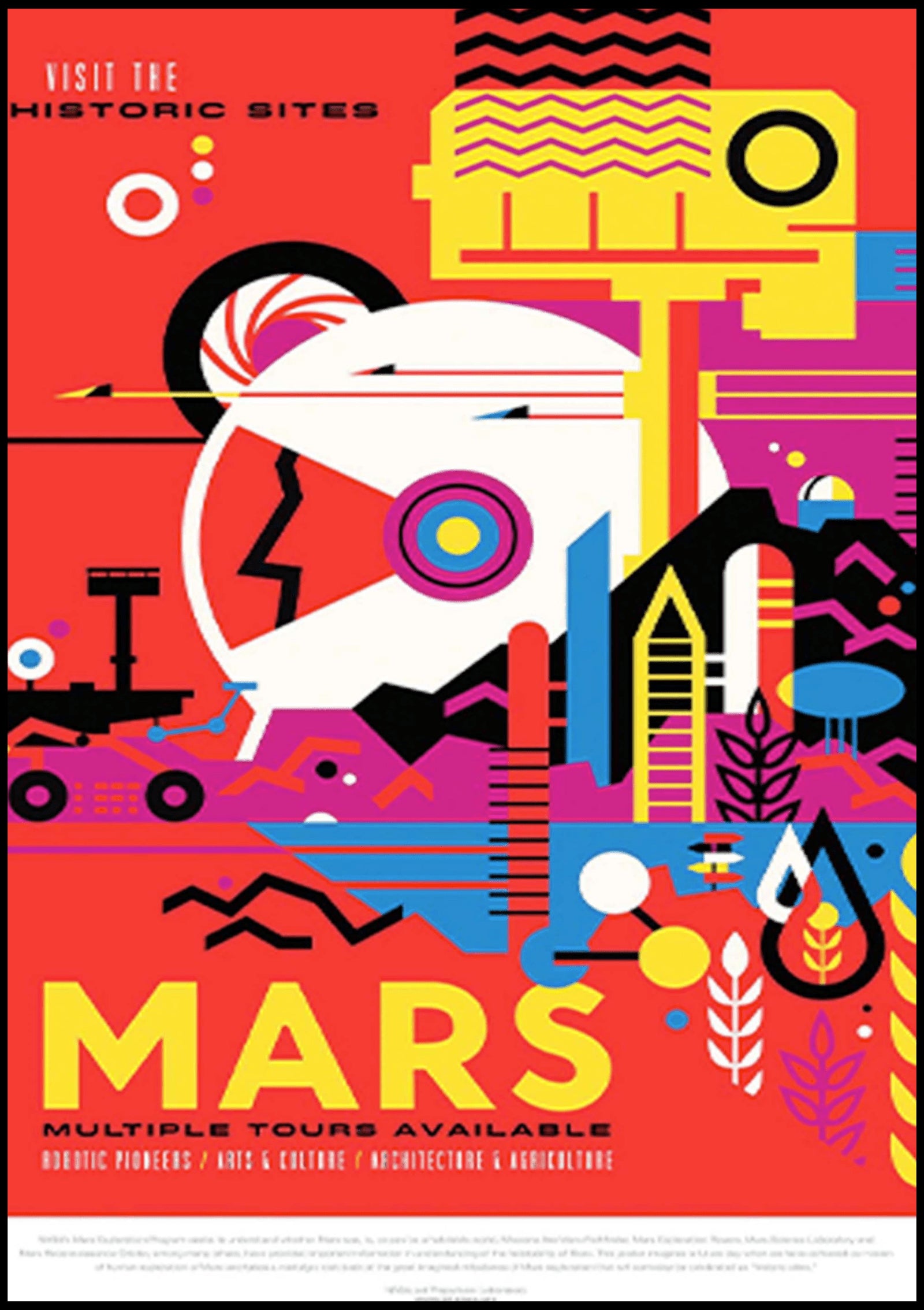 "Mars Travel Poster - Hakyarts"