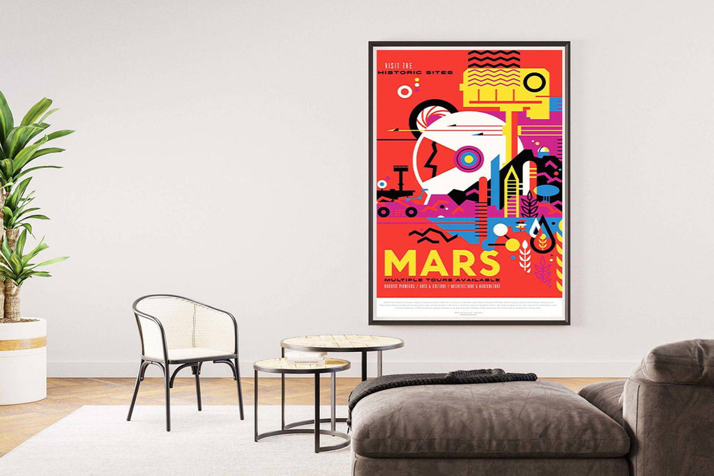 "Mars Travel Poster - Hakyarts"