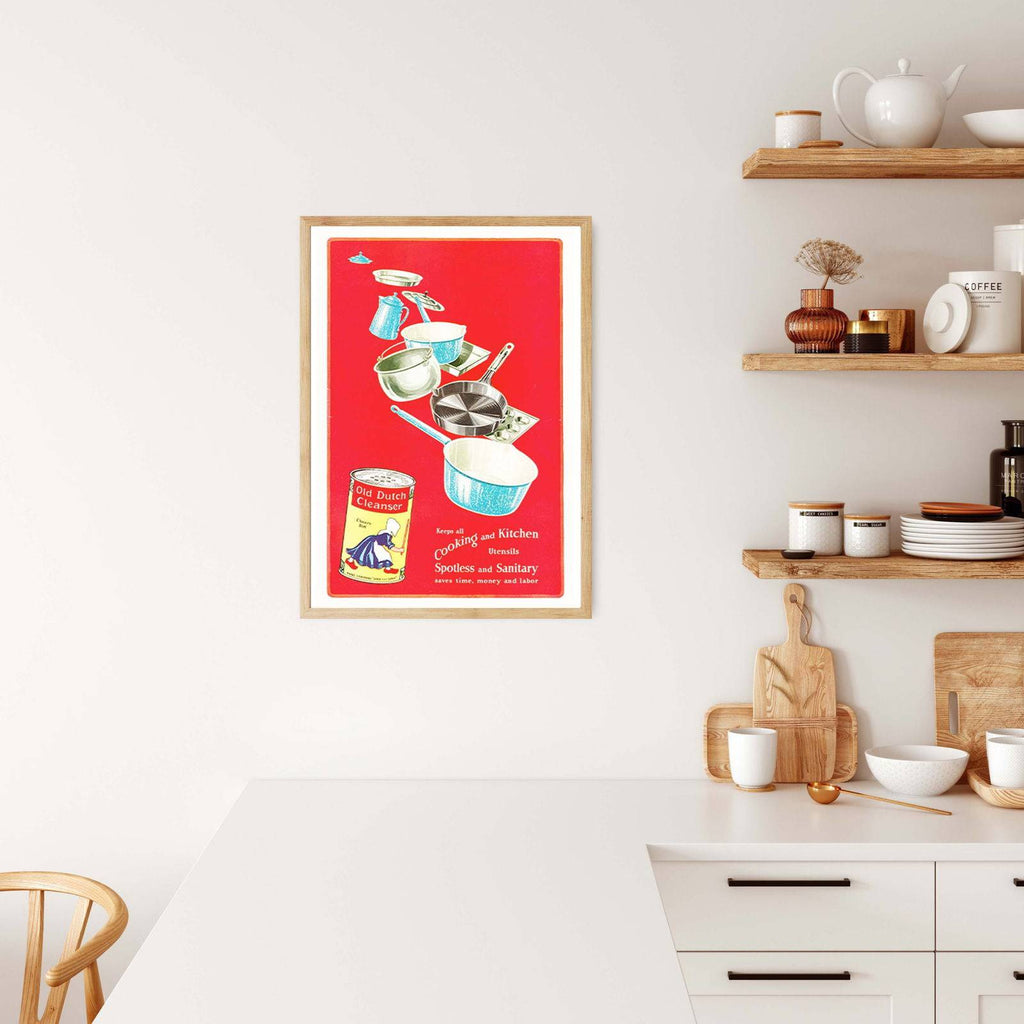 "Old Dutch Cleanser Vintage Poster - Hakyarts"