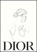 Set of 3 Dior Advertising Covers – Vintage Fashion Wall Art - Hakyarts