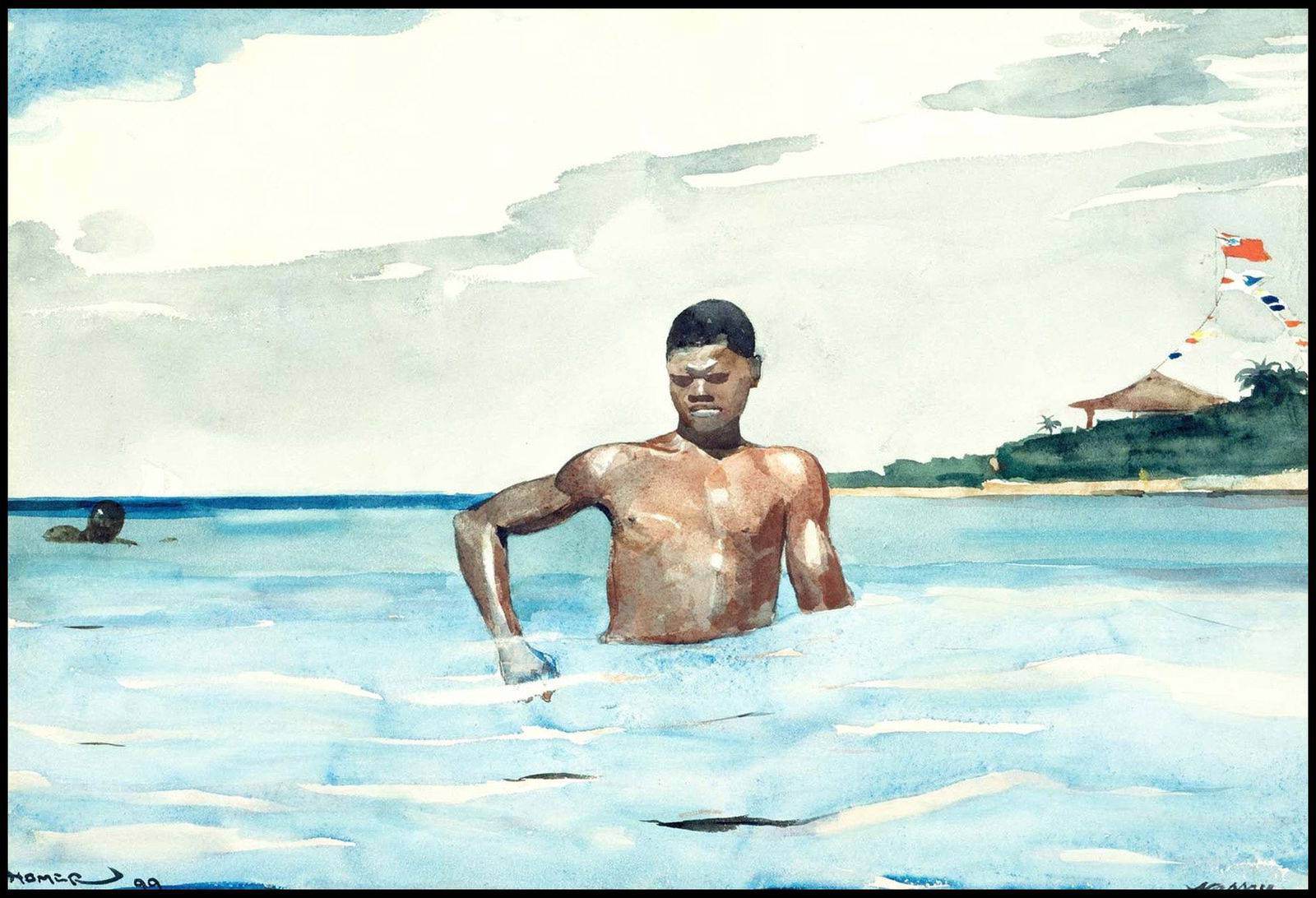 "Winslow Homer - The Bather - Hakyarts"