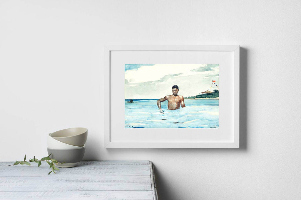 "Winslow Homer - The Bather - Hakyarts"