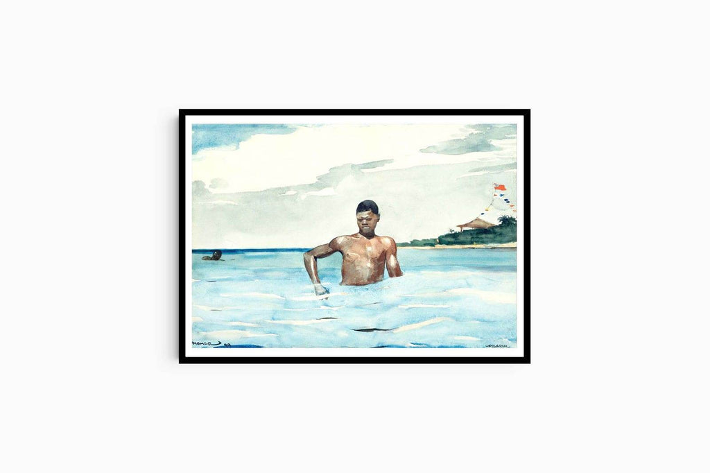 "Winslow Homer - The Bather - Hakyarts"