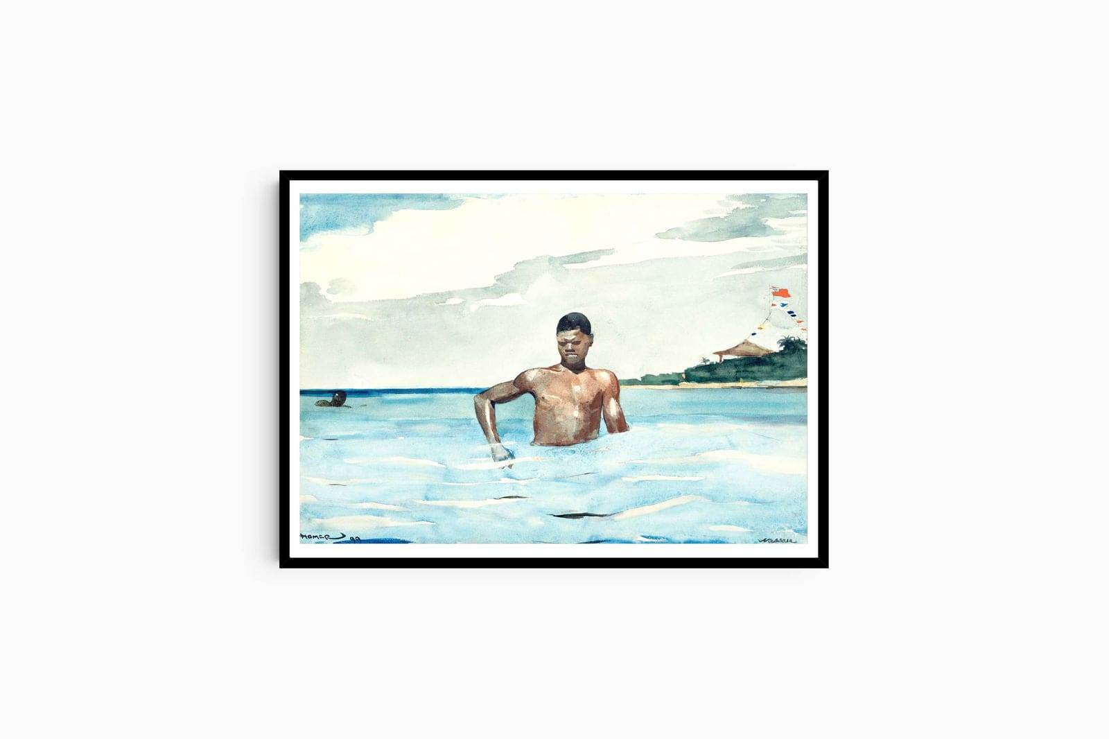 "Winslow Homer - The Bather - Hakyarts"