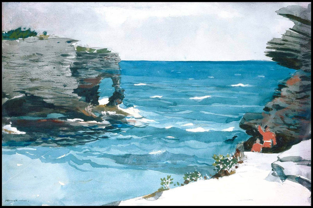 "Winslow Homer - Rocky Shore - Hakyarts"
