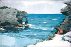 "Winslow Homer - Rocky Shore - Hakyarts"