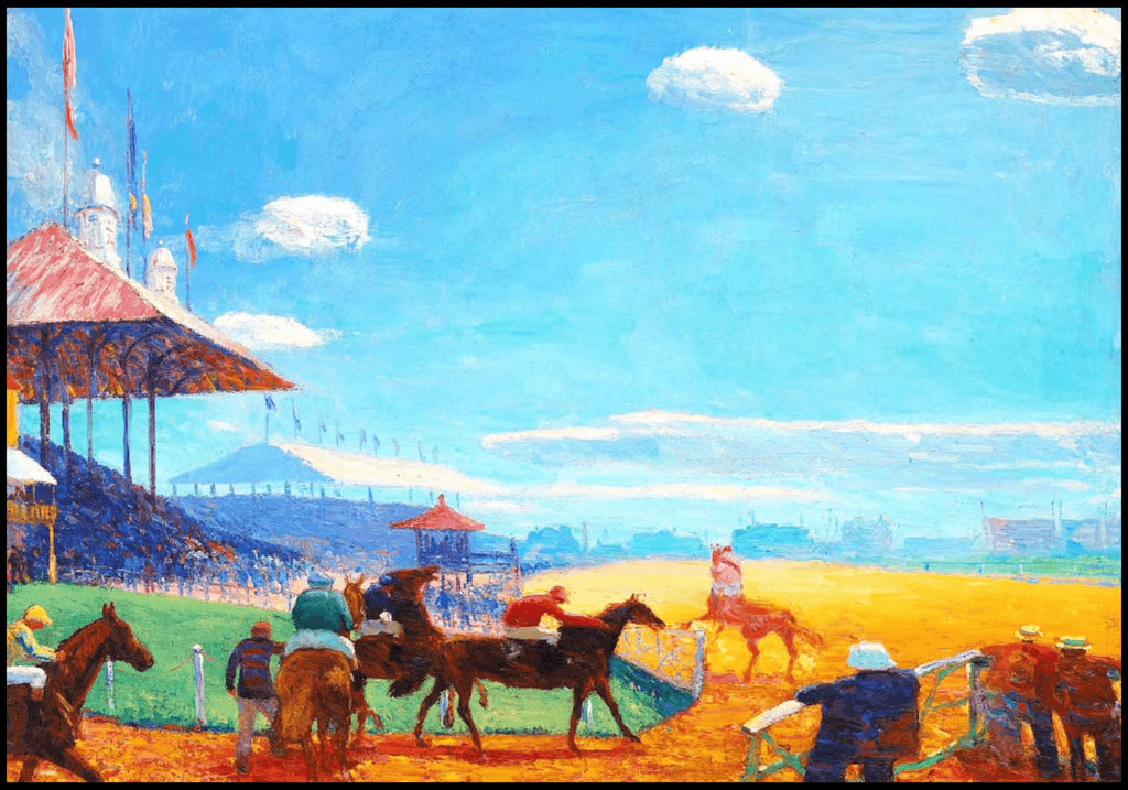 "William James Glackens - Race Track - Hakyarts"
