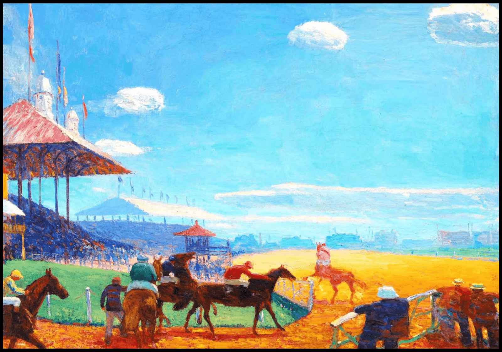 "William James Glackens - Race Track - Hakyarts"