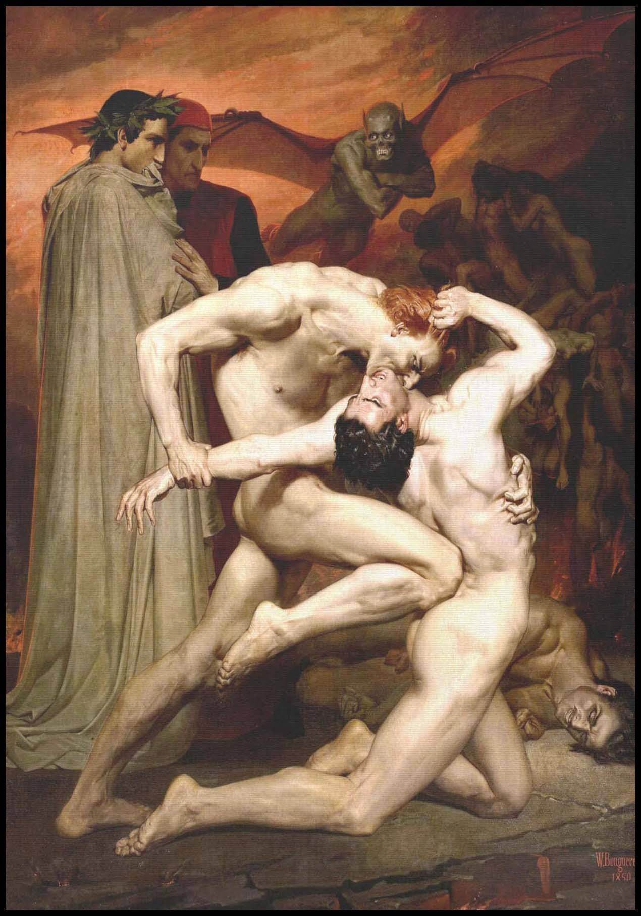 "William Bouguereau - Dante and Virgil in Hell - Hakyarts"