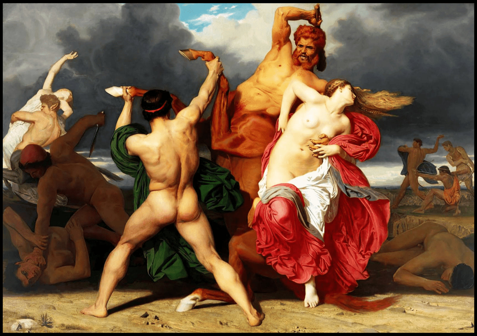 "William Bouguereau - Battle Of The Centaurs - Hakyarts"