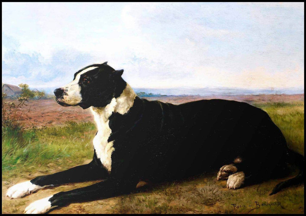 "Rosa Bonheur - Portrait Of A Mastiff-Labrador In A Landscape - Hakyarts"