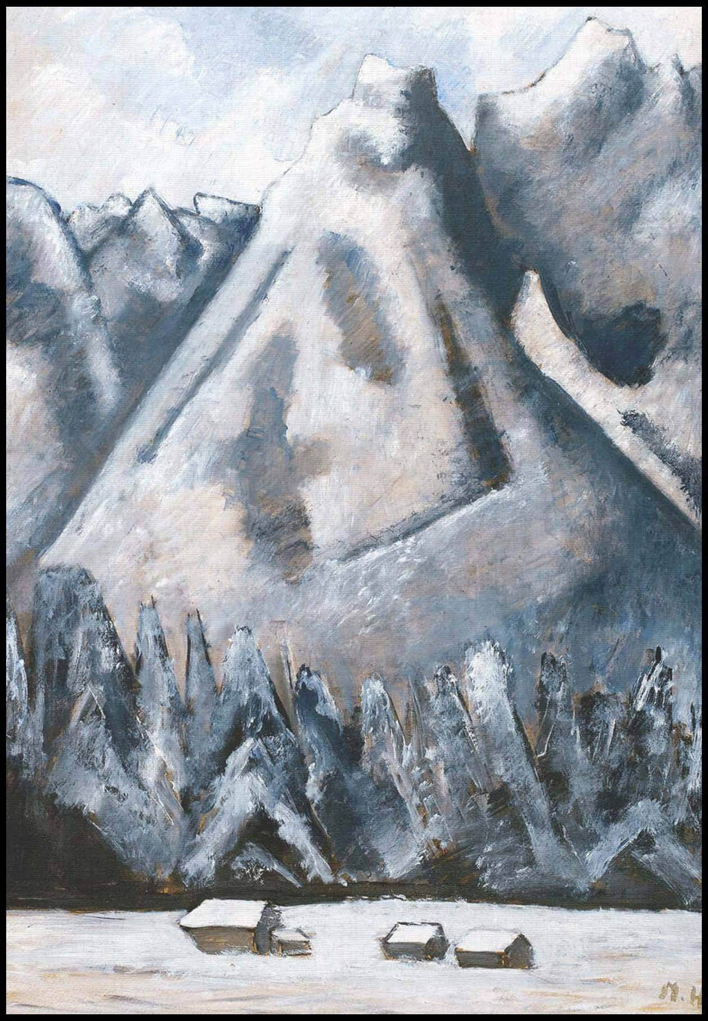 "Marsden Hartley - Waxenstein Peaks - Hakyarts"