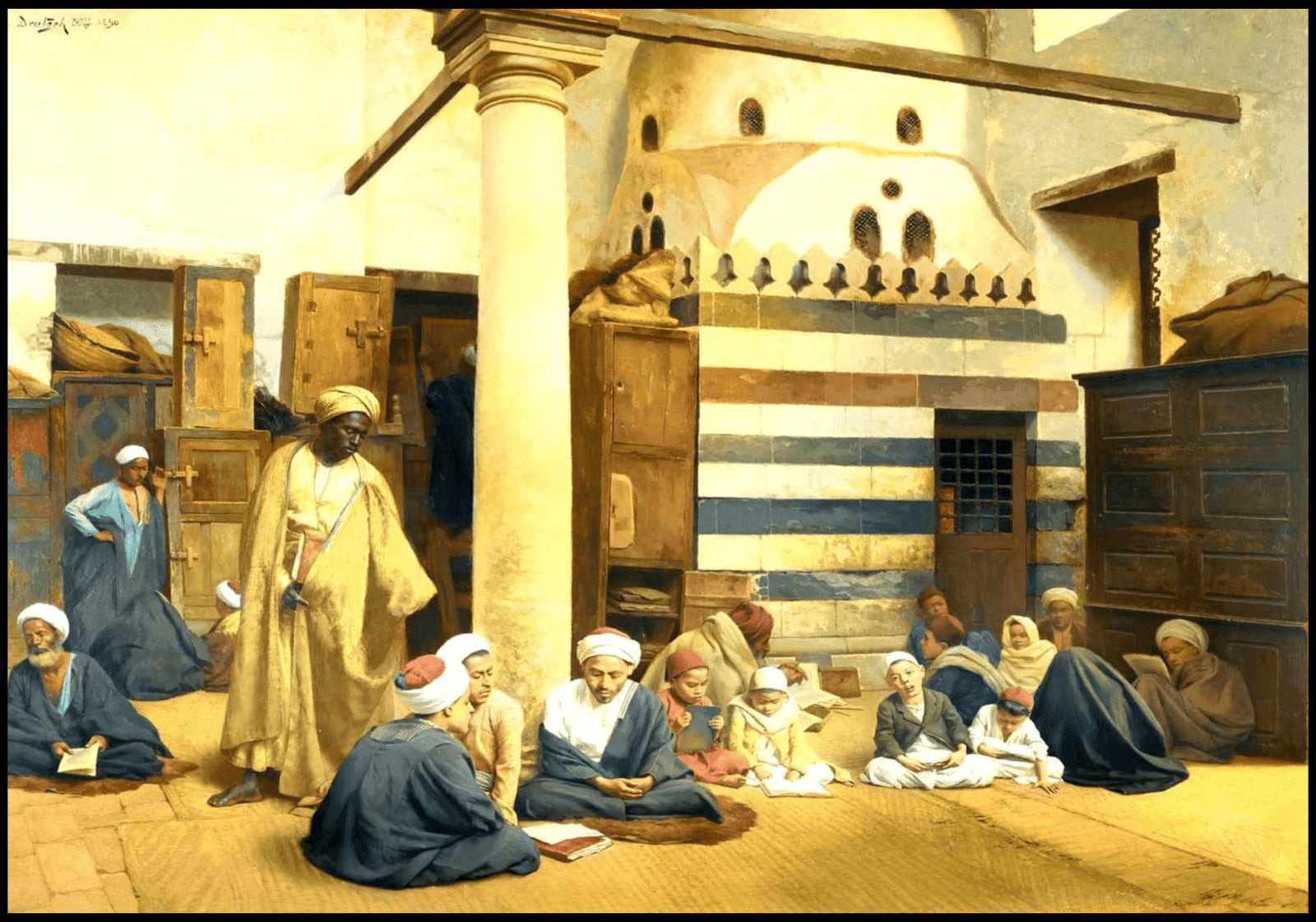 "Ludwig Deutsch - In the Madrasa - Hakyarts"