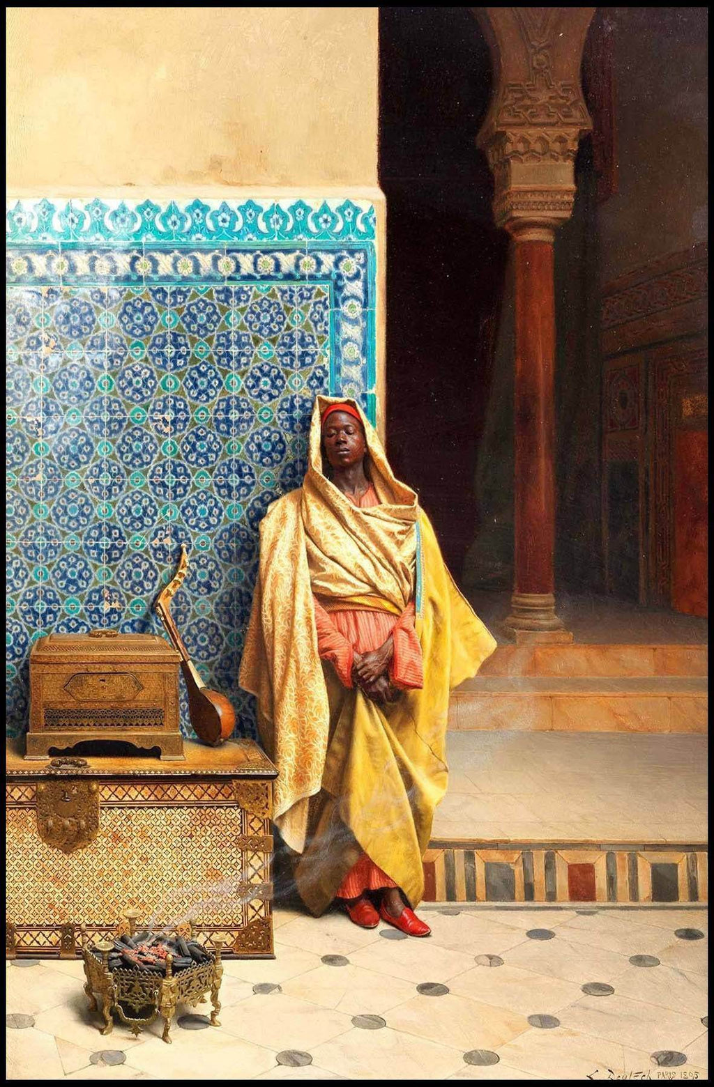 "Ludwig Deutsch - At the Mosque - Hakyarts"