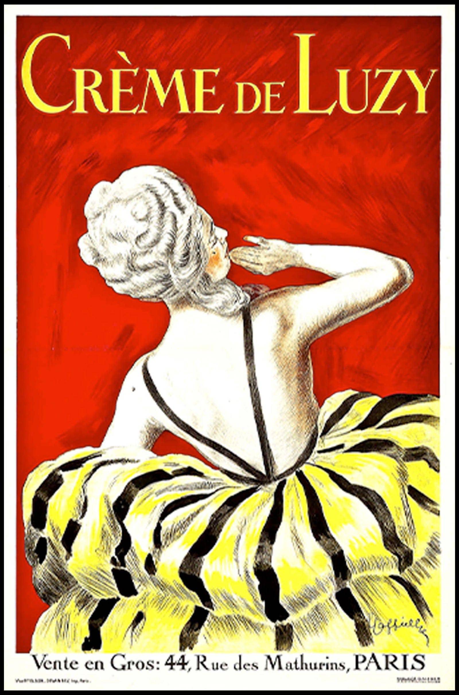 "Leonetto Cappiello - Crème De Luzy Poster"