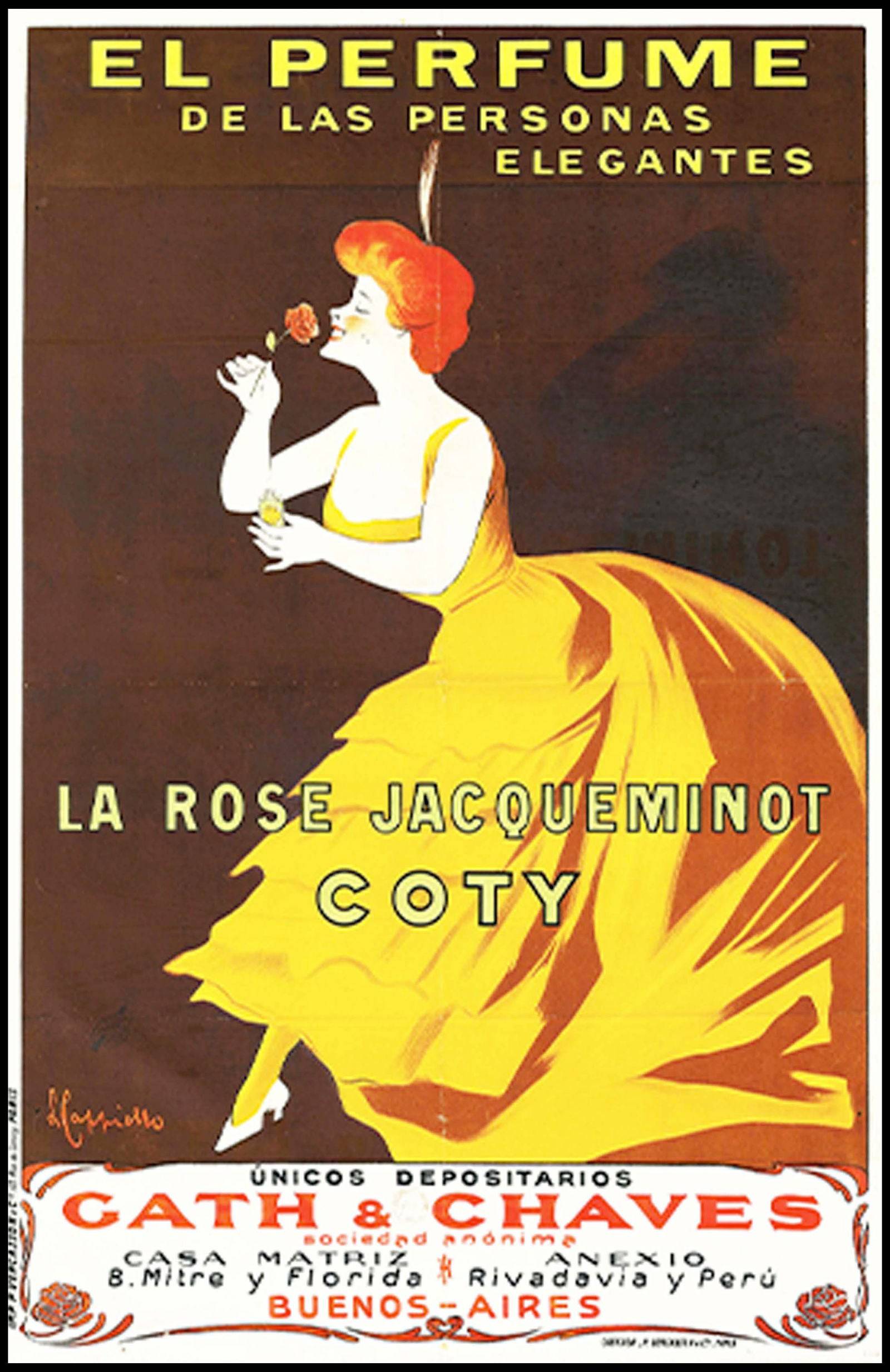 "Leonetto Cappiello - La Rose Jacqueminot Coty Poster"