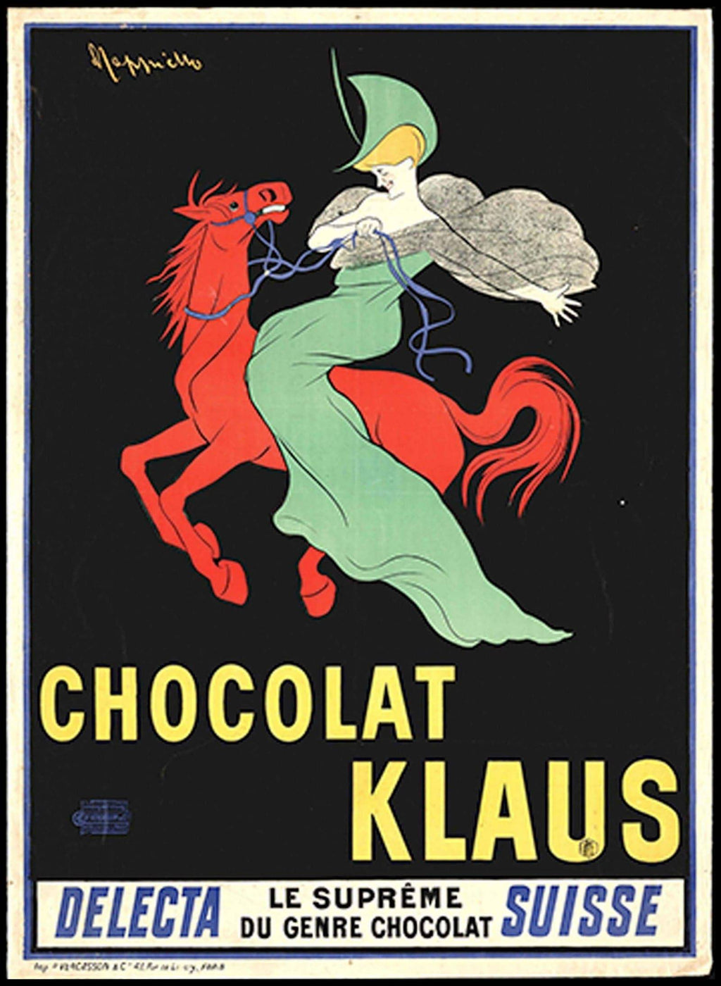 "Leonetto Cappiello - Chocolat Klaus Poster"