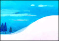"Karl Wiener - Landschaft in Blau-Lila - Hakyarts"