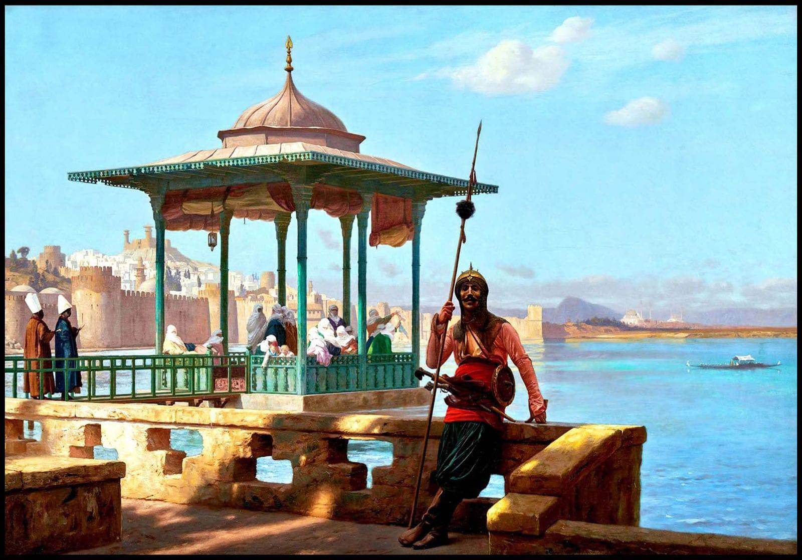 "Jean-Léon Gérôme - The Harem In The Kiosk - Hakyarts"