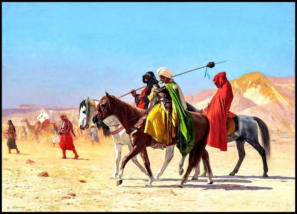 "Jean-Léon Gérôme - Riders Crossing the Desert - Hakyarts"