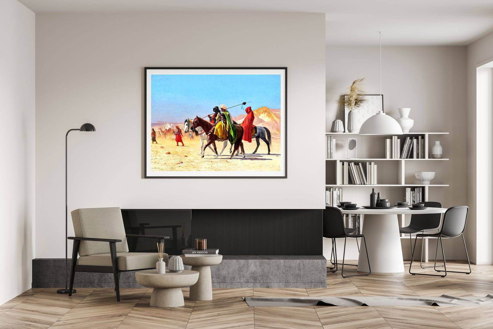 "Jean-Léon Gérôme - Riders Crossing the Desert - Hakyarts"